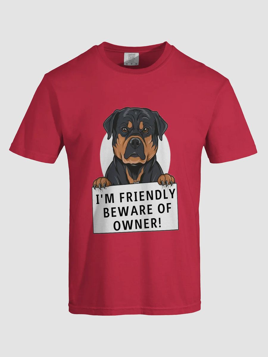 Friendly Rottweiler Warning T-Shirt product image (5)