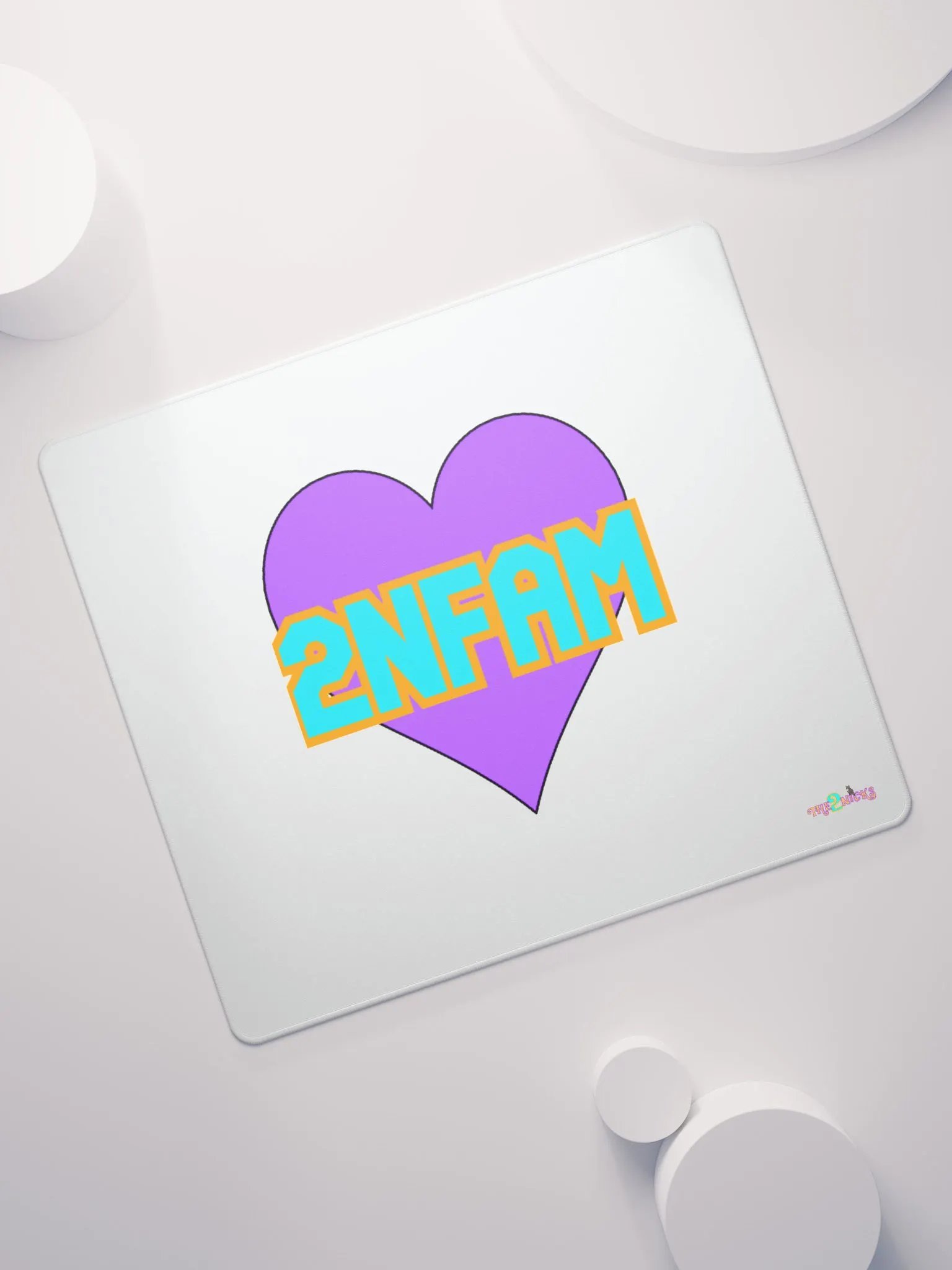 2NFAM Heart Gaming Mouse Pad (White) product image (7)