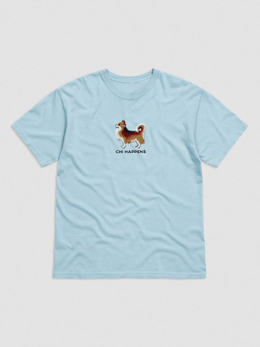 Chi Happens T-Shirt(Embroidered) of a Longhaired Chihuahua(Sable) product image (41)