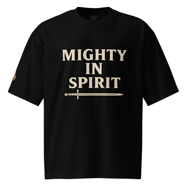 Mighty in spirit oversized tee product image (1)
