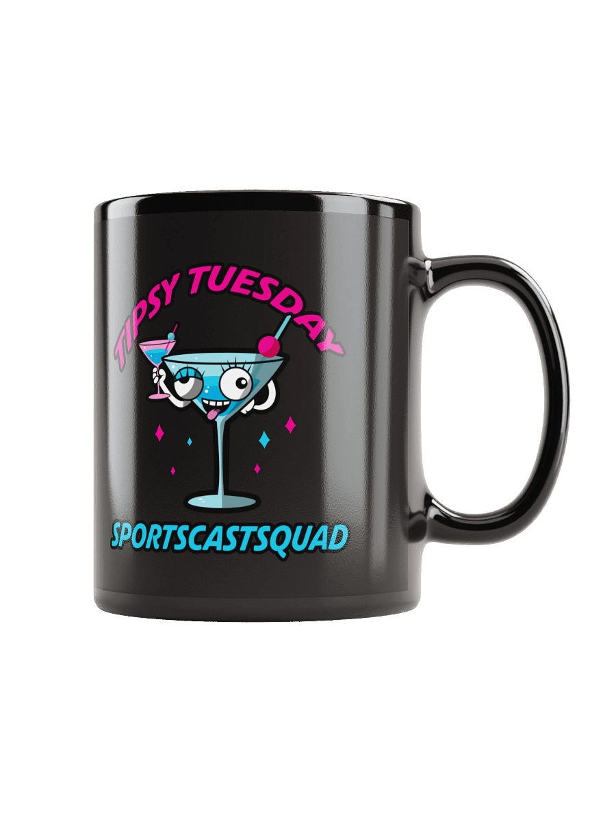 TIPSY TUESDAY "FLIRTINI" BLACK MUG product image (1)