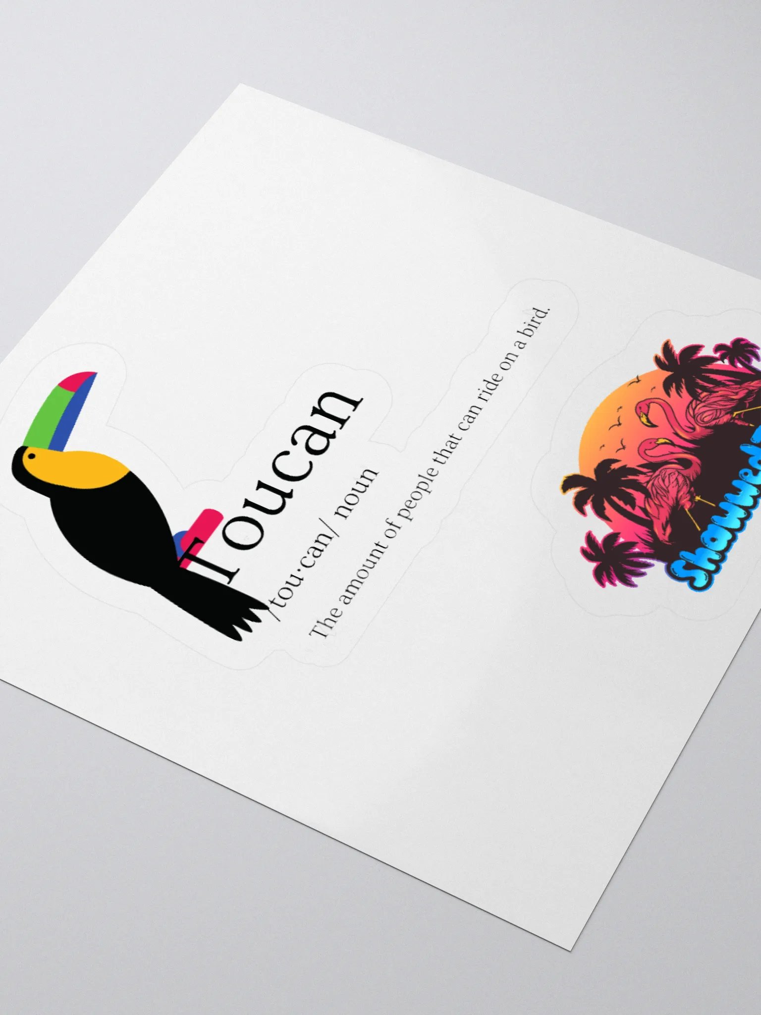Tropical Toucan Kiss Cut Stickers product image (7)