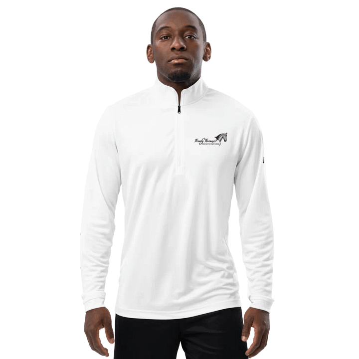 FFB Adidas Embroidered Quarter Zip - White product image (2)