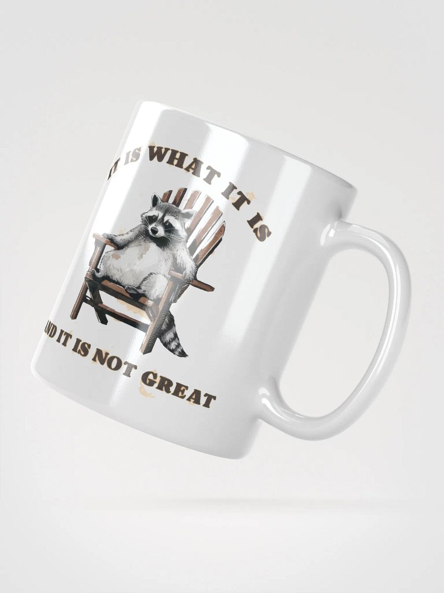 Raccoon It is What it Is Glossy Mug product image (5)