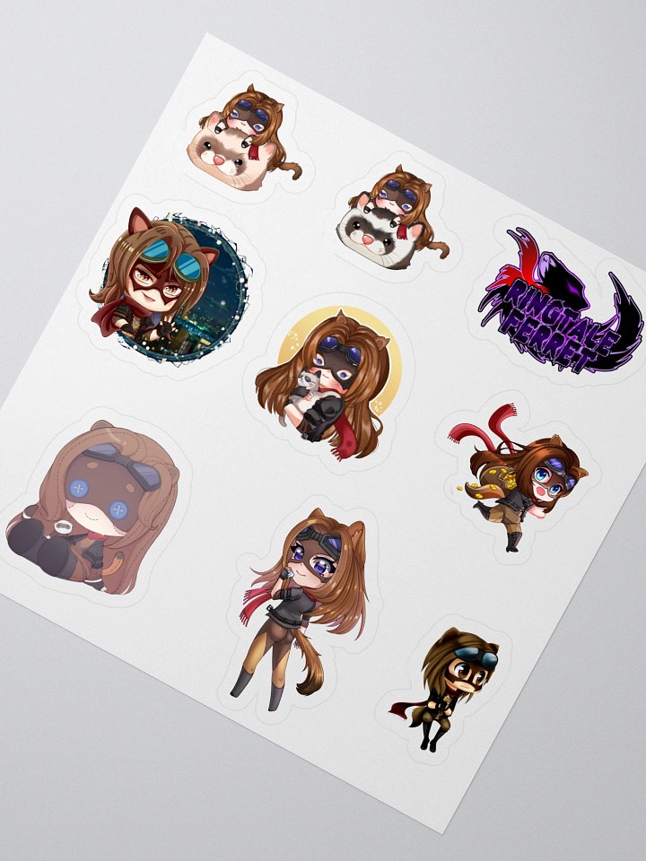 Ferret Chibi Sticker Set #1 product image (2)