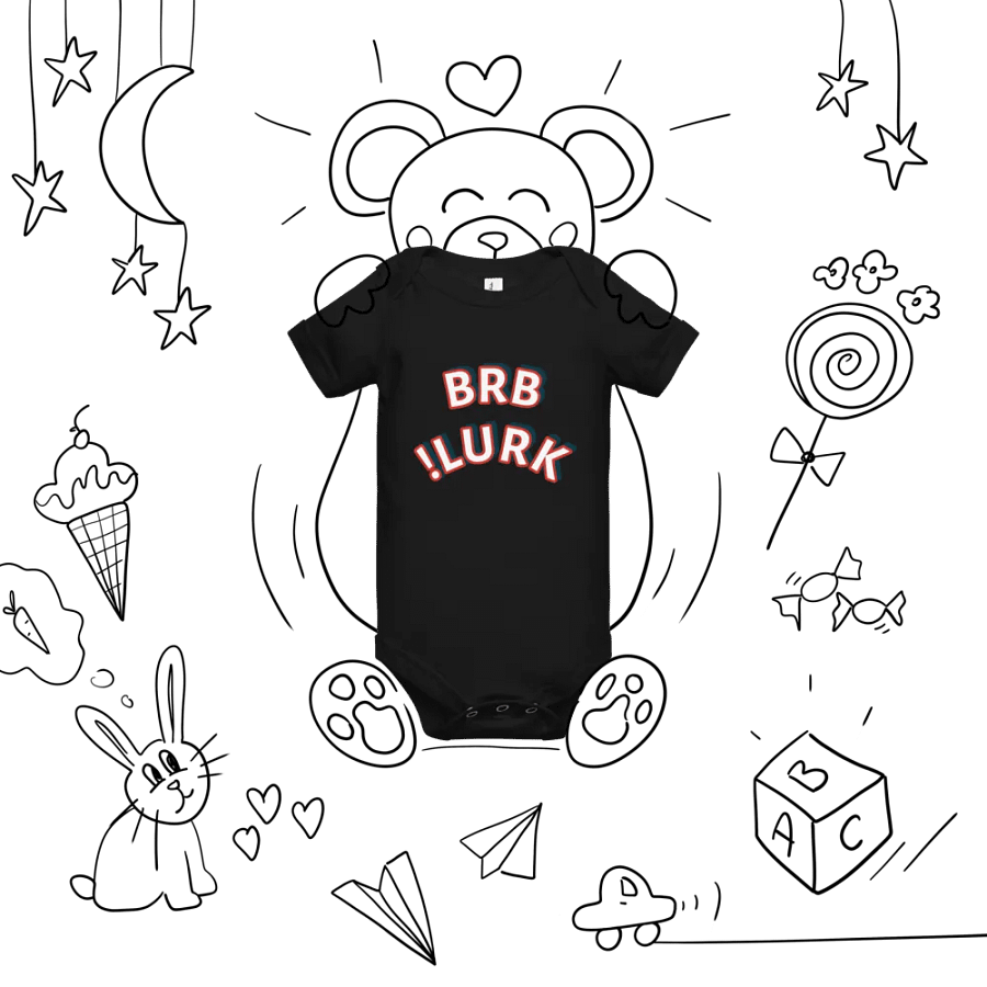 Bold BRB & LURK Baby Onesie product image (5)