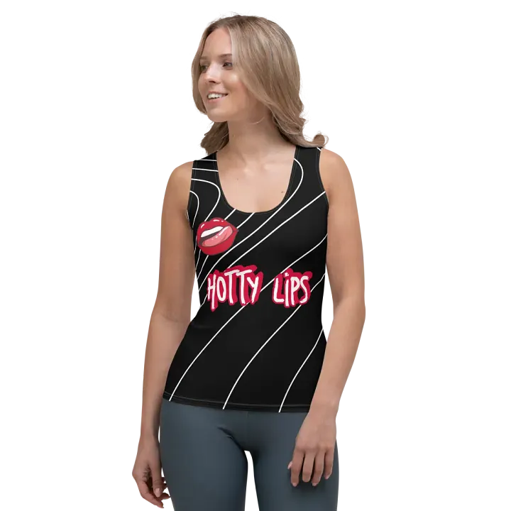 Women’s Hotty Lips Tank Top – Bold, Chic & Unapologetic 💋🔥 product image (1)