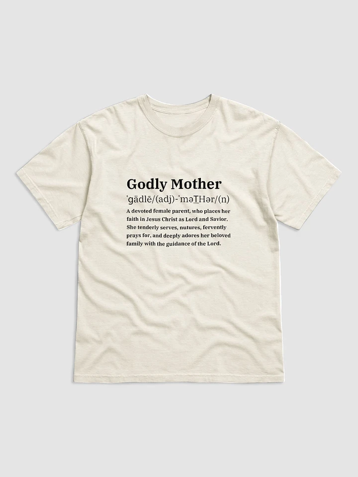 GODLY MOTHER | BLACK WORDING T-SHIRT | UNDER THE INFLUENCE OF CHRIST™ product image (12)