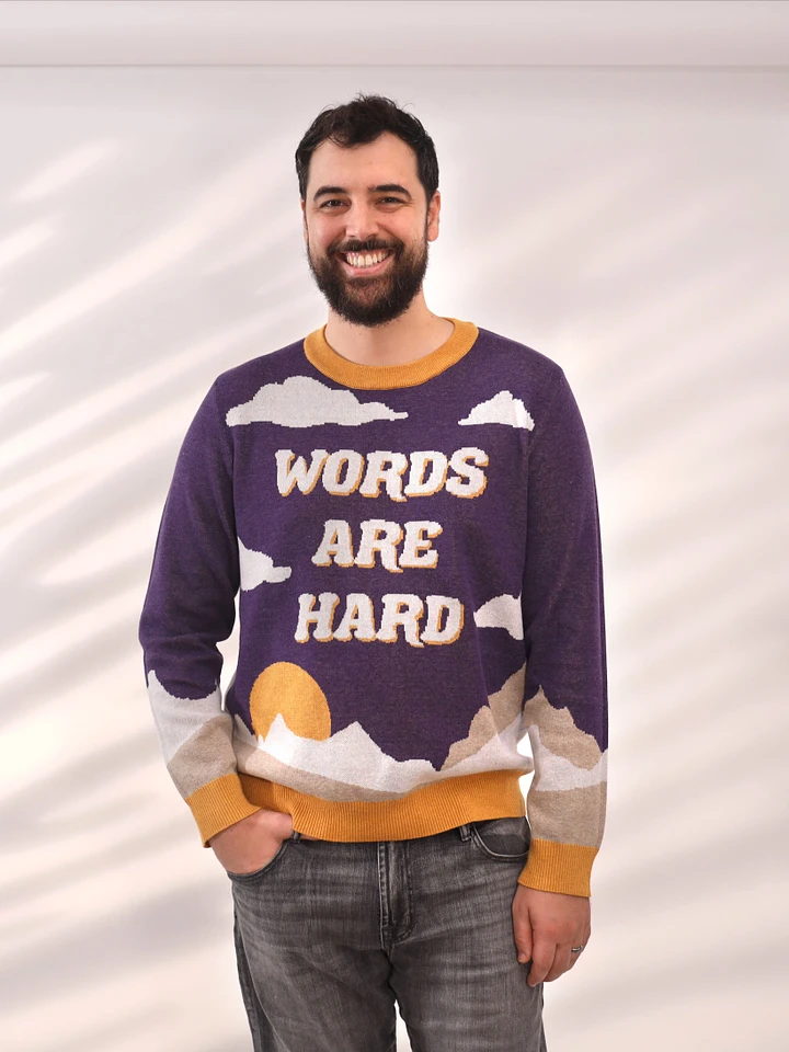 Words Are Hard Landscape Sweater product image (2)