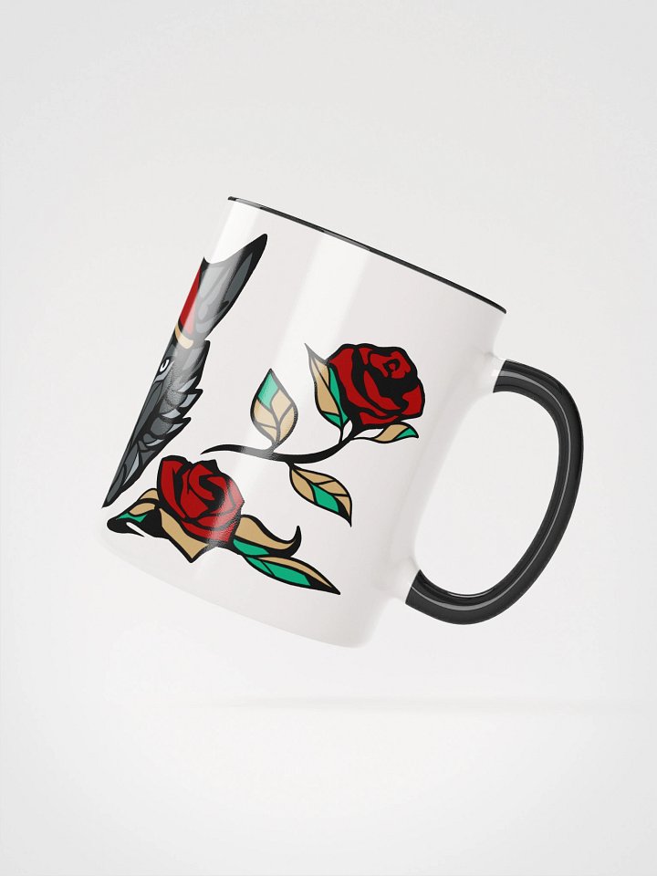 White Mug - Wolf & Roses product image (2)