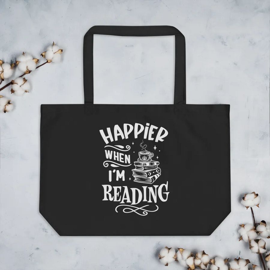 Happier When I'm Reading Bag product image (7)