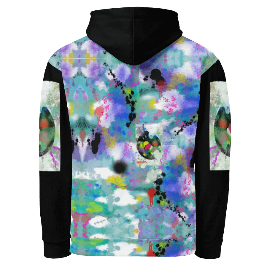 SplatterWear #3 Unisex Art Hoodie/Aquatic product image (2)