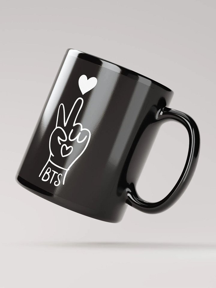 Heartfelt Gesture Black Glossy Mug product image (4)