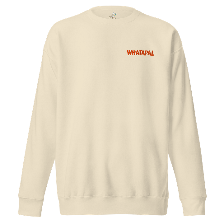 WHATAPAL Orange Front Embroidered Sweatshirt product image (11)