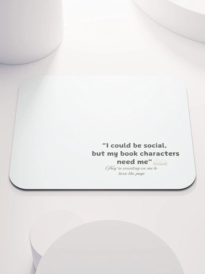 Book Characters Mouse Pad, Gifts for readers Bookworm gifts Funny mouse pad gift for book lovers Unique literary gifts product image (1)