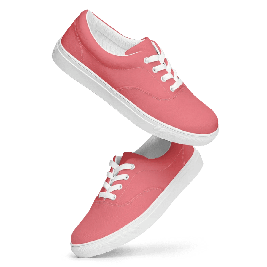 Muse Coquette Lace-Up Canvas Shoes (Cream of roses) product image (8)