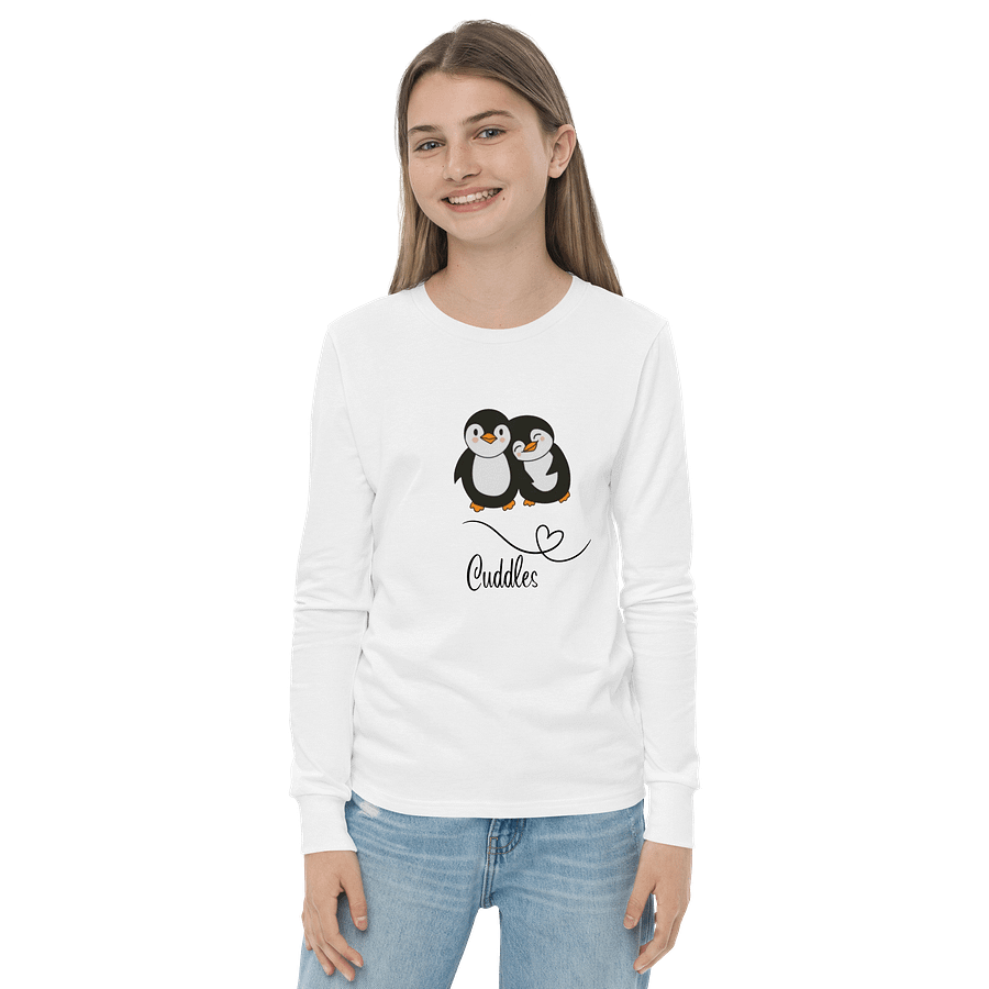 Cuddles Penguin Youth Long Sleeve Tee product image (2)