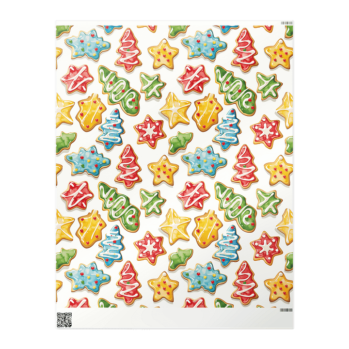 Colorful Christmas Cookies Wrapping Paper product image (2)