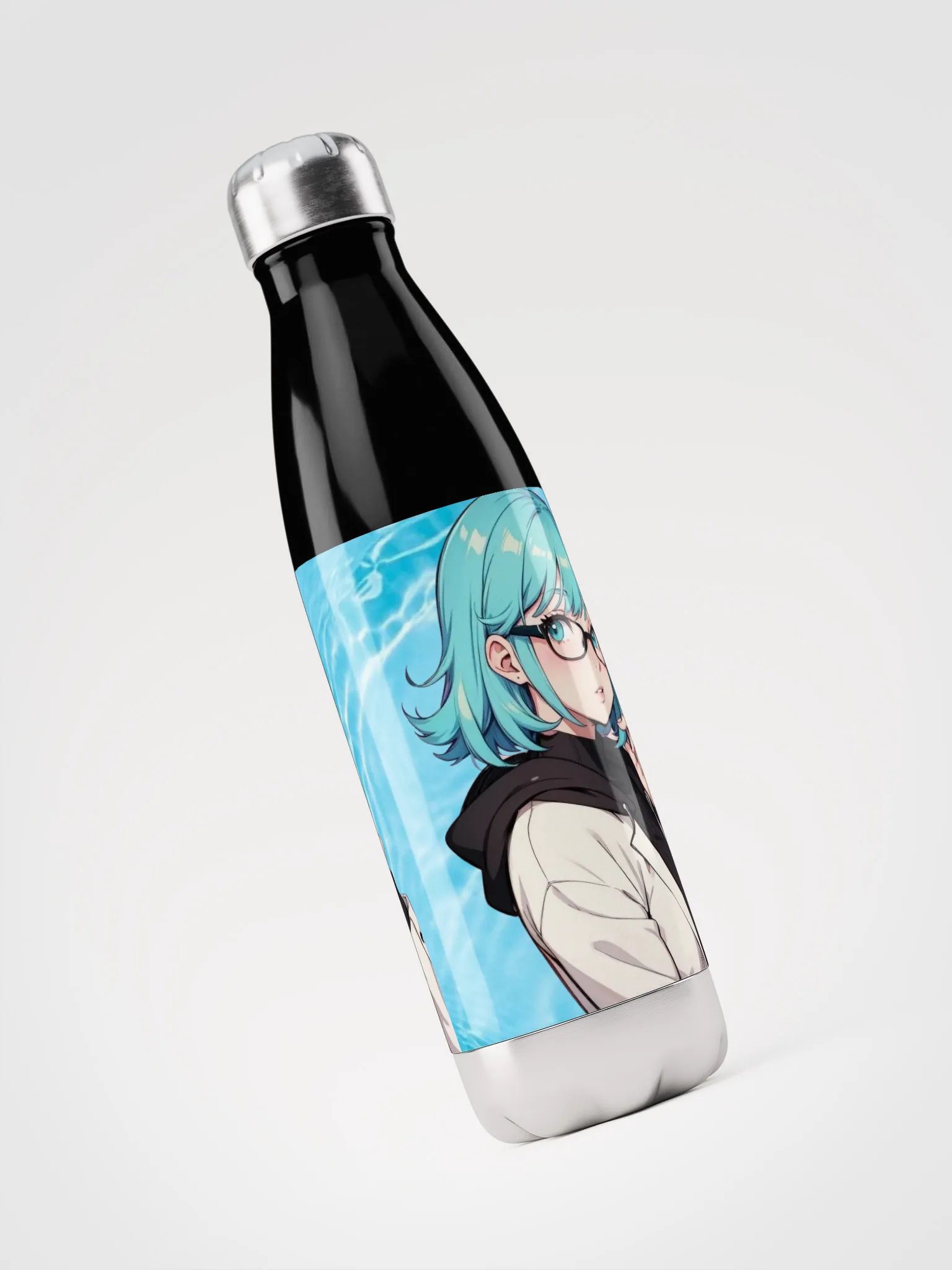 (Aqua WAIFU) K Stainless Steel Water Bottle product image (3)