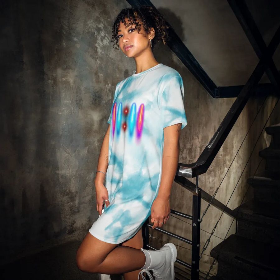 11:11 Sky Dye All-Over T-Shirt Dress product image (12)