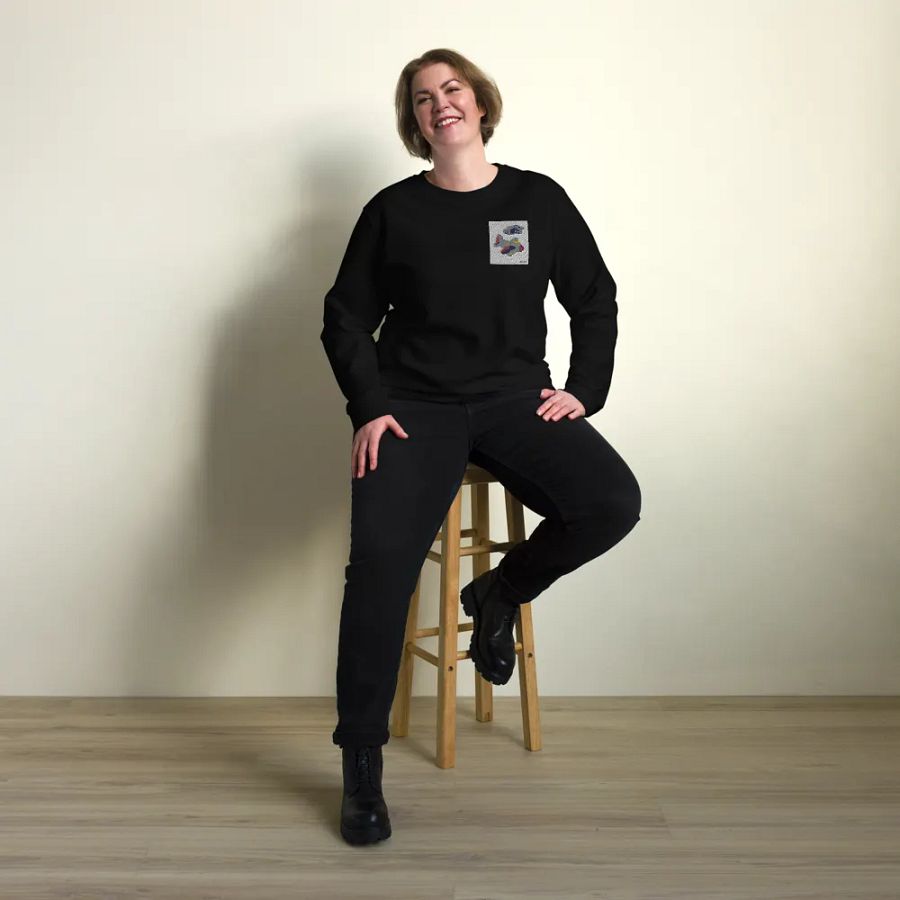 Kid Airplane (SOL'S Unisex Organic Sweatshirt) product image (6)