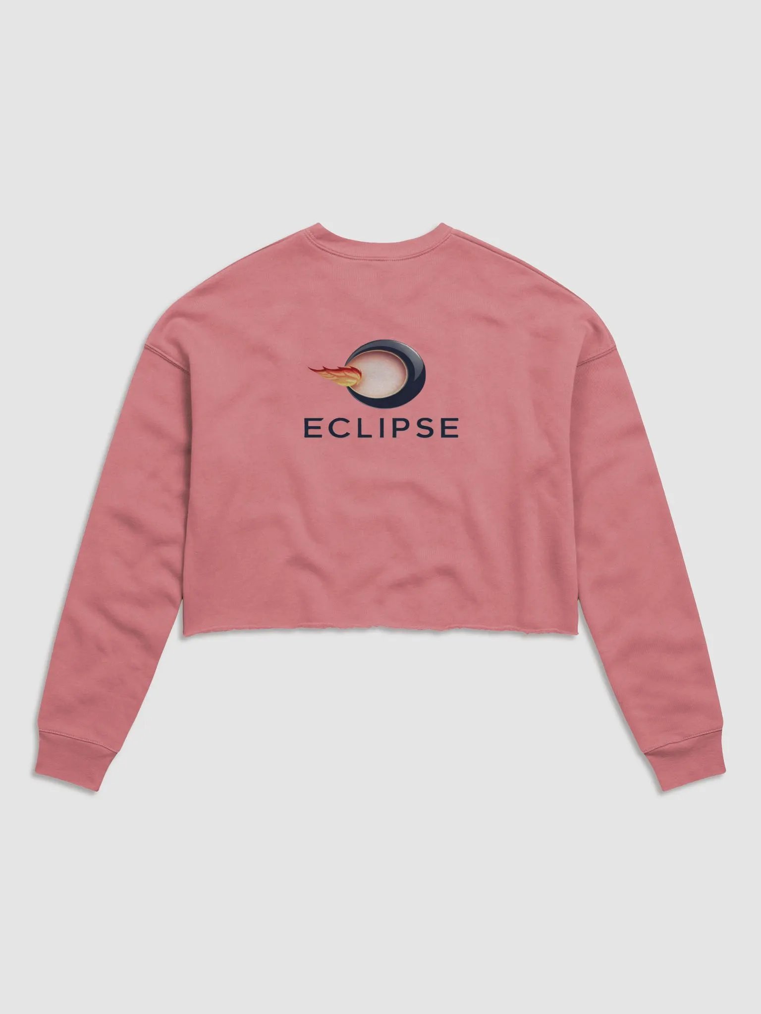 Women's Eclipse Fleece Crop Sweatshirt - Celestial Design, Cozy Comfort product image (3)