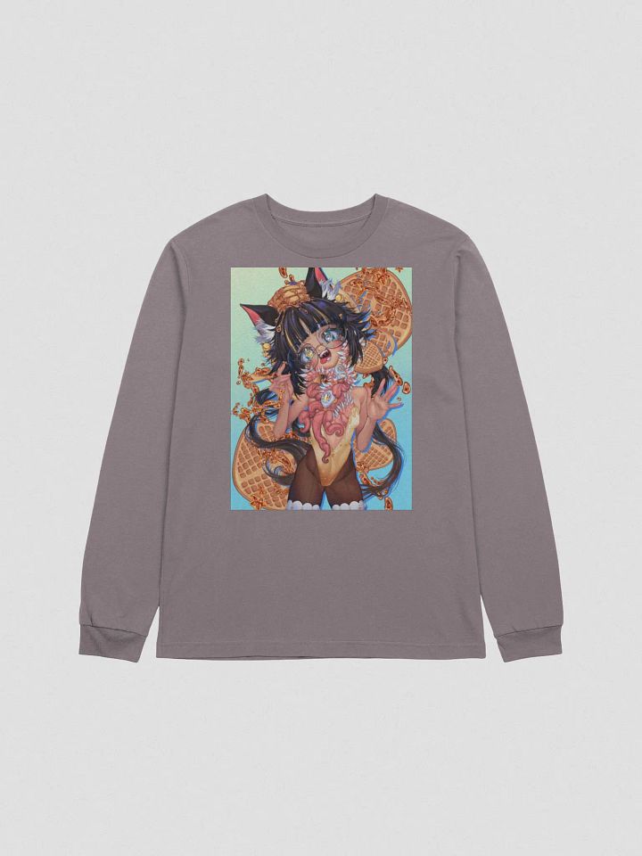 Waffle Monster Background Long Shirt product image (7)