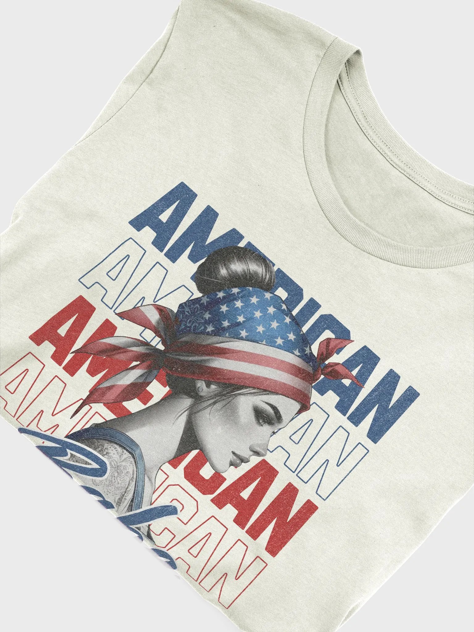 America flag babe retro shirt, USA cool woman Tshirt, gift for mother tee product image (5)