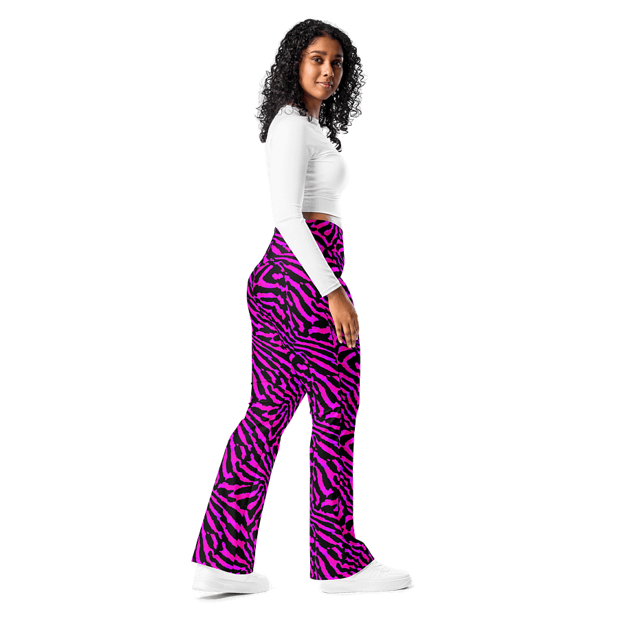 Purple Zebra Flare Leggings product image (7)