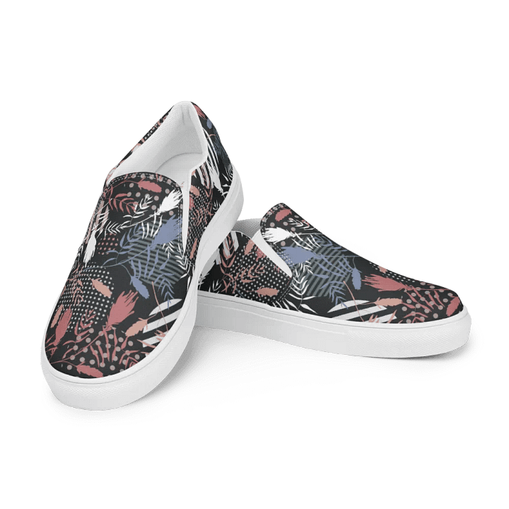 Floral Abstract Bliss Canvas Slip-Ons product image (1)