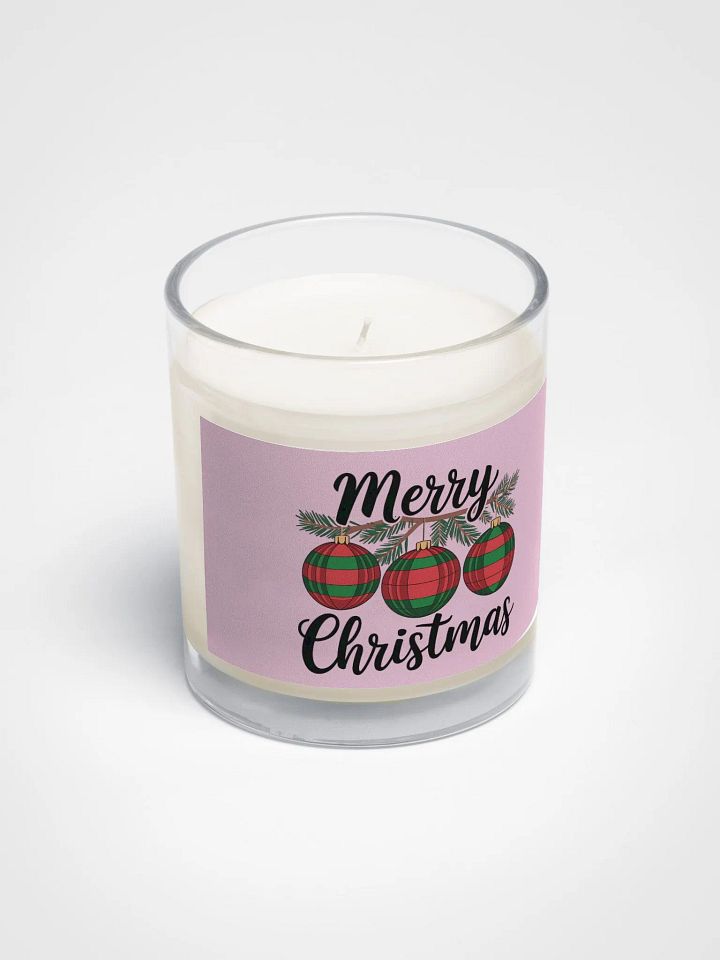 Simple Yet Expressive Merry Christmas Design wax candle product image (2)