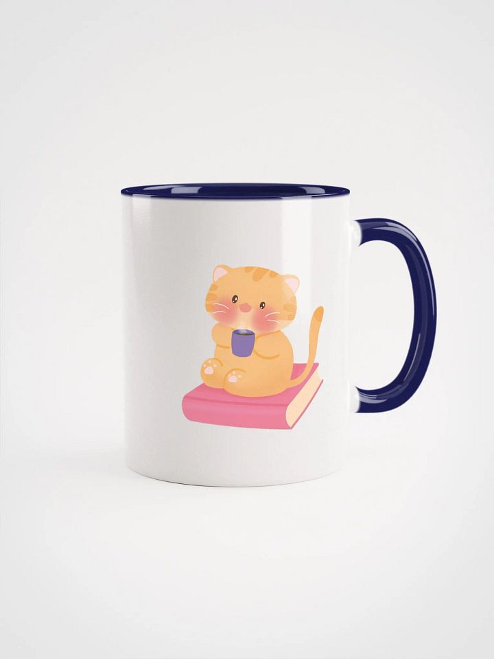 Books, Coffee & Cat Ceramic Mug product image (1)