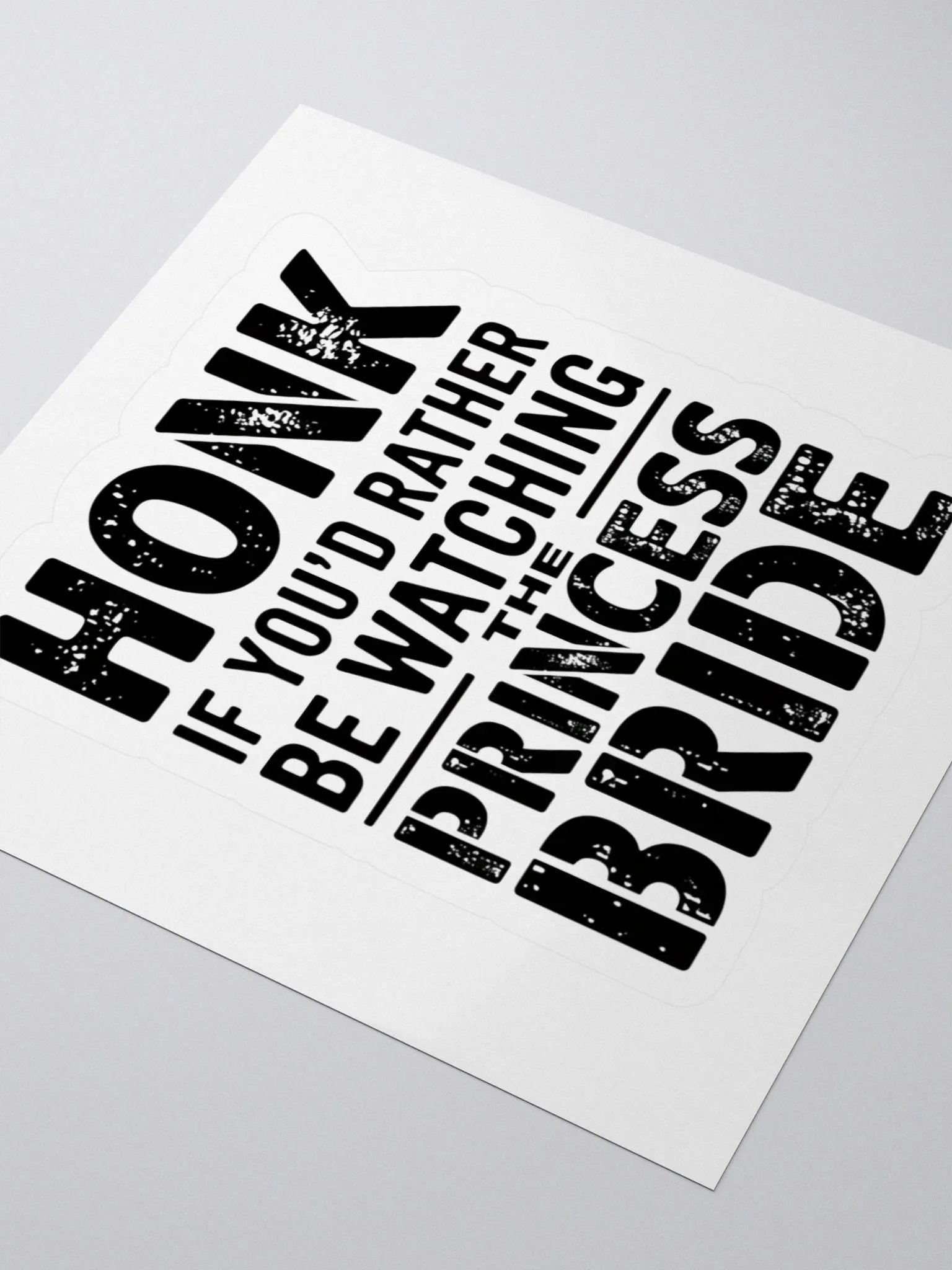 Princess Bride Honk Kiss Cut Stickers product image (7)