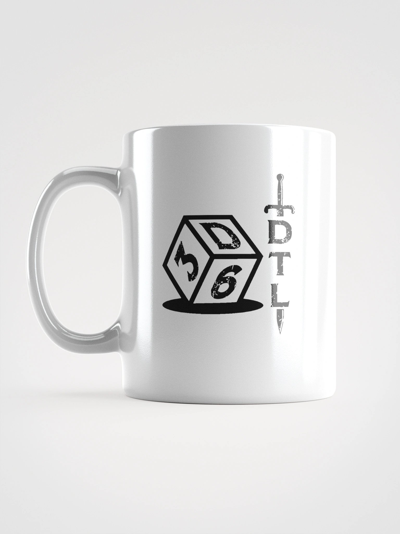 3d6 DTL Vertical Logo on Light Mug product image (3)