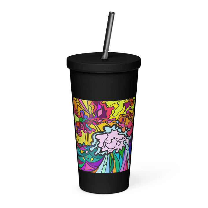 Cosmic Swirl Insulated Tumbler - Wave at Sunset product image (1)