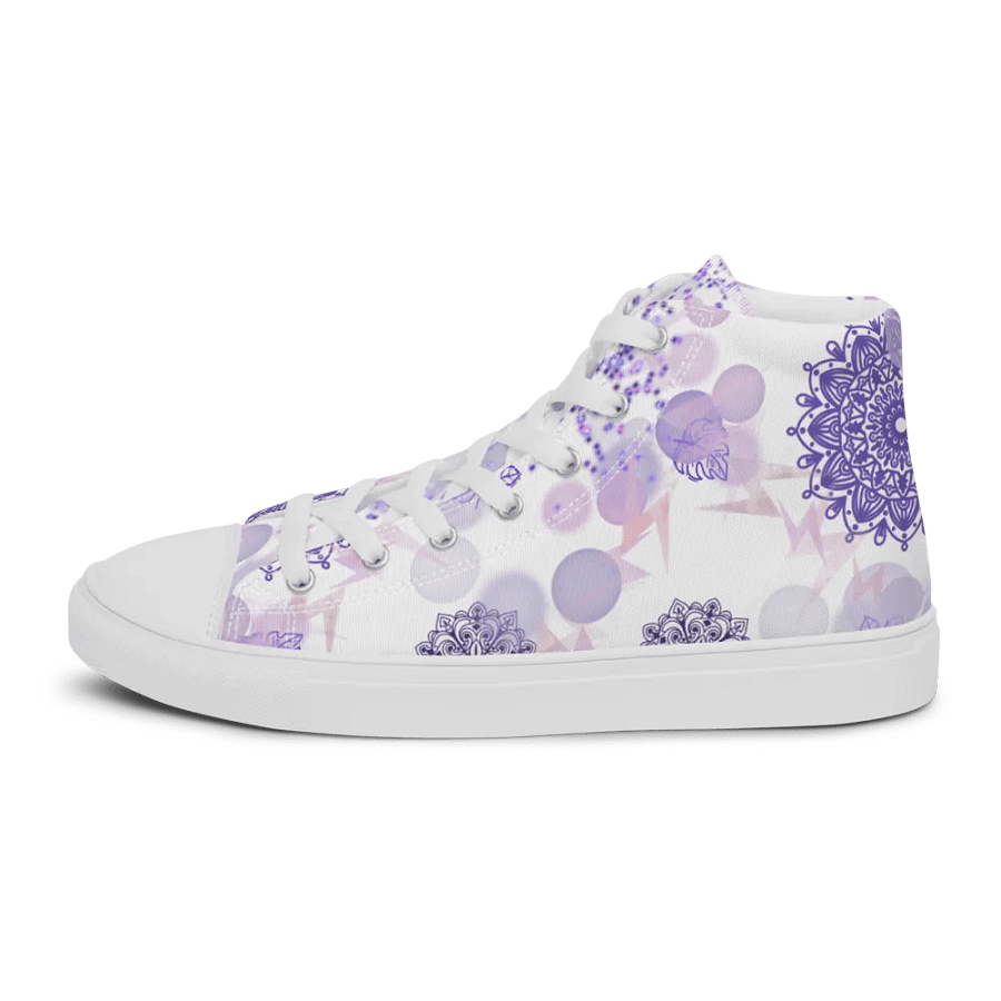 Lilac Mandala Lace Up Womens Shoes product image (6)