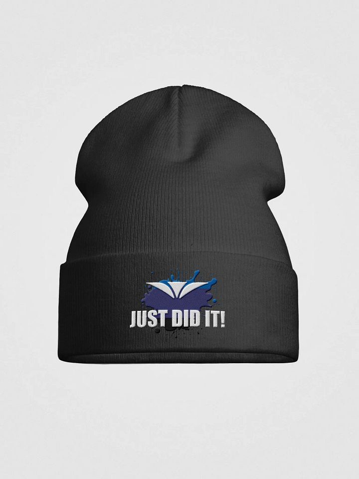 Just Did It Blue Logo Embroidered Beanie product image (1)