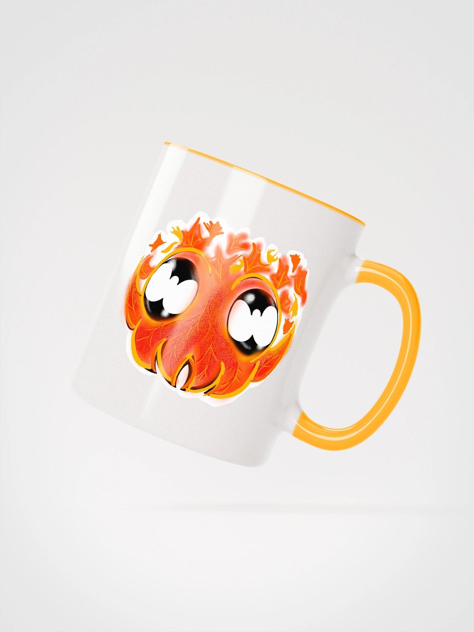 Leafy Cuttle Face Paint Sketch double sided- color mug product image (1)