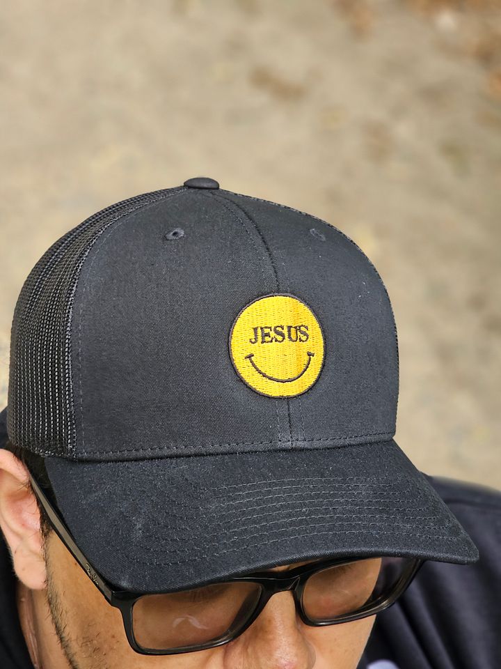 Trucker Hat (Jesus Smiley Face) product image (1)