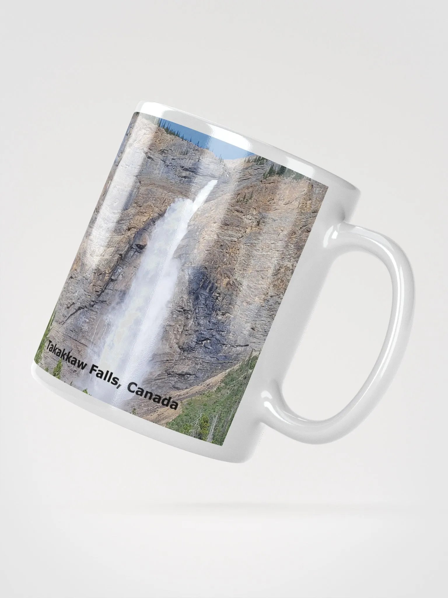 White Glossy Mug - Takakkaw Falls product image (2)