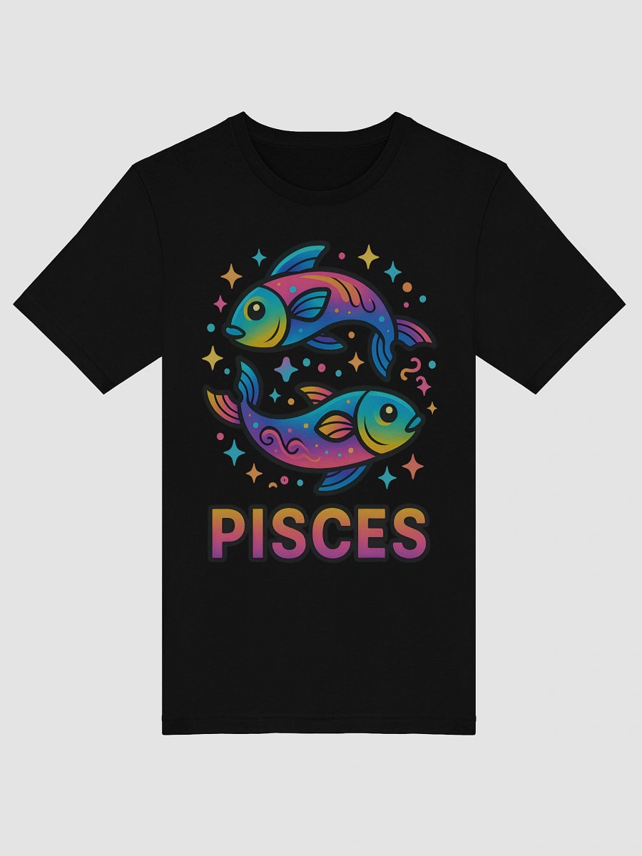 Pisces Zodiac Sign T-Shirt – Dreamy & Compassionate Star Sign Design product image (5)