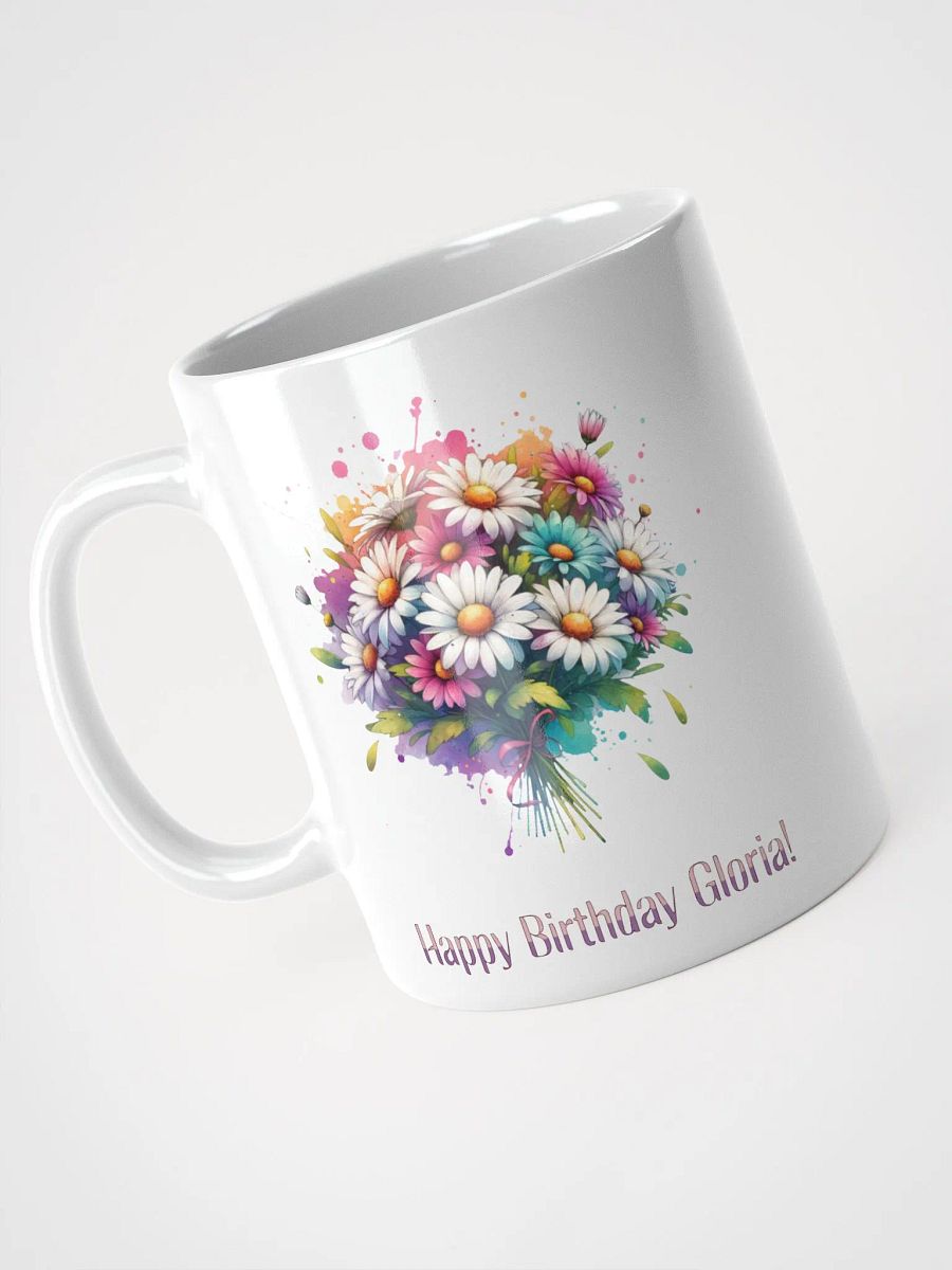 Happy Birthday Gloria White Glossy Mug product image (3)