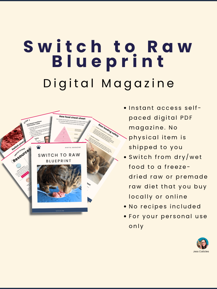 Switch to Raw Blueprint Digital Magazine ~ How to switch your cat from dry or wet to premade raw product image (5)