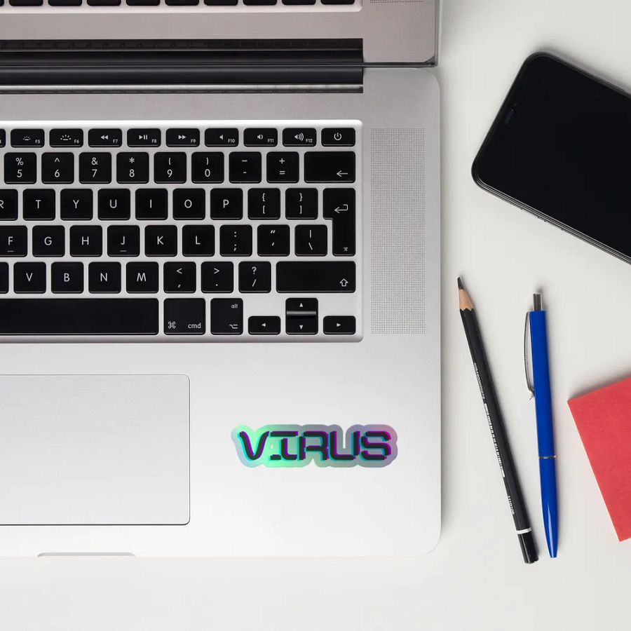 Virus Holographic Sticker product image (12)