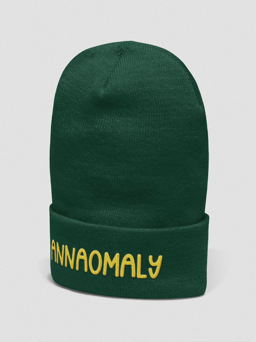 Annaomaly Cuffed Beanie, Yellow stitching product image (3)