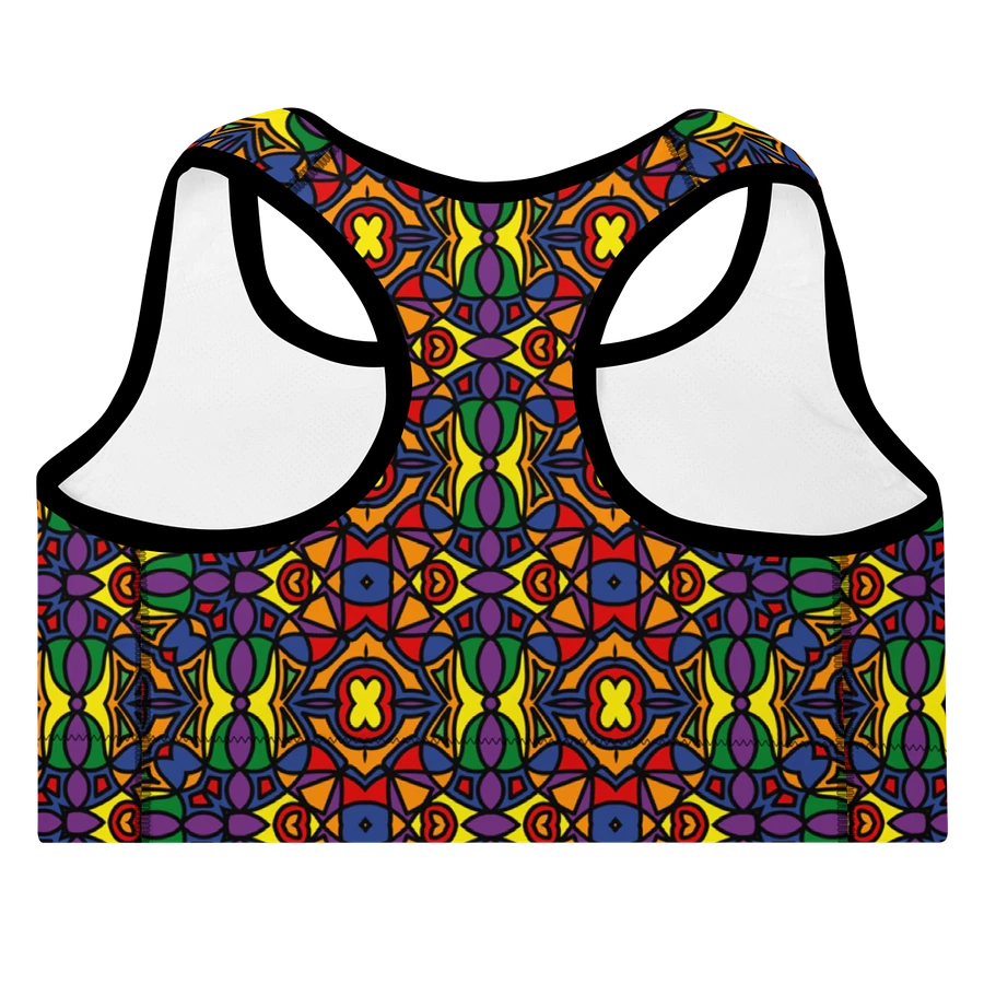 Pride Abstract (3) - Padded Sports Bra product image (4)