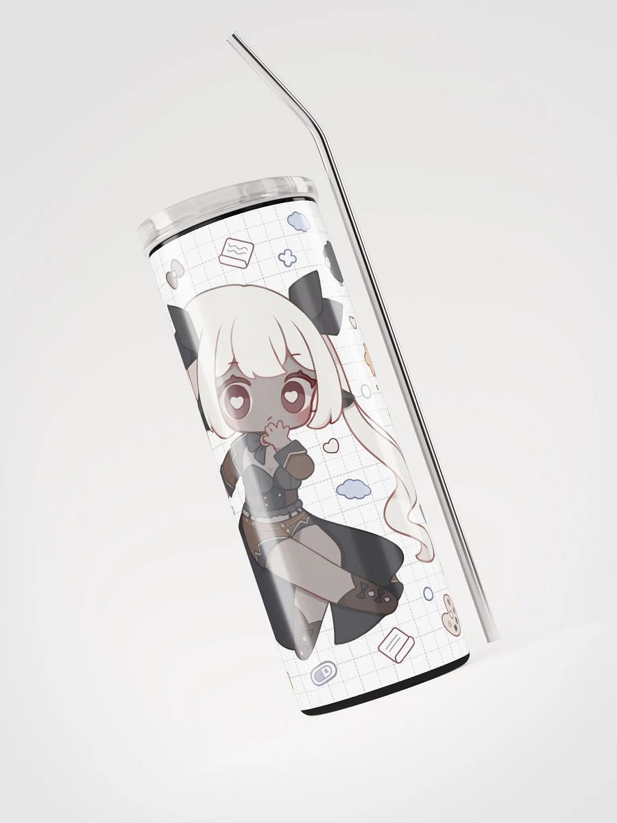 Lila Chibi Doodle Tumbler + Straw product image (3)