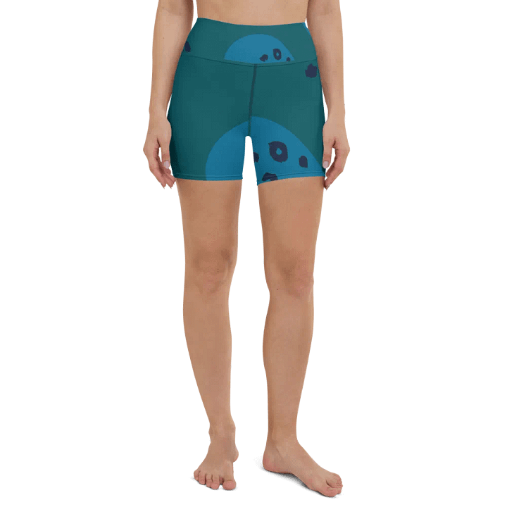 Teal Mirage Yoga Shorts product image (2)