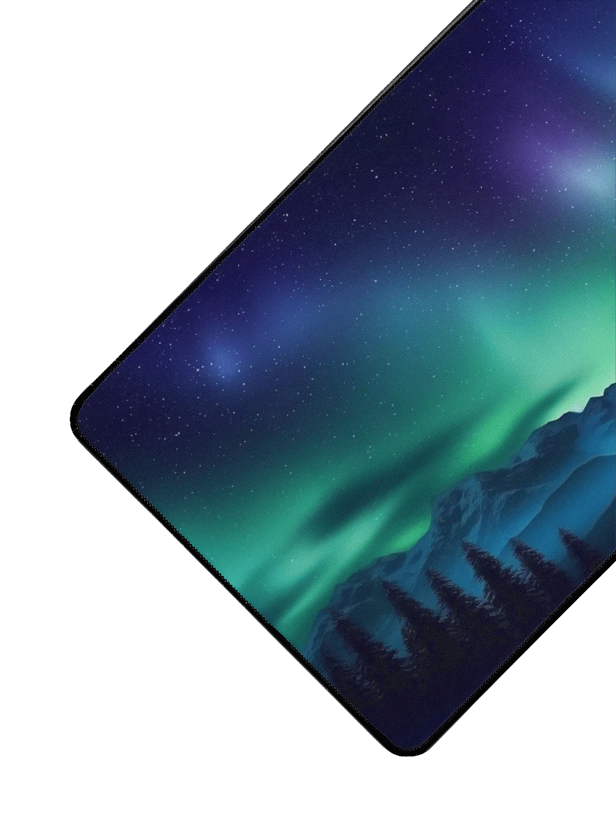 Northern Lights Aurora Borealis Desk Mat by Treasure Pie product image (3)