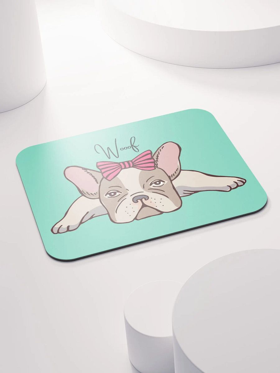 Girly French Bulldog Mouse Pad product image (5)